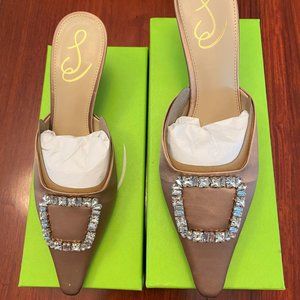 Sam Edelman Praline Satin Mule - Never Worn!